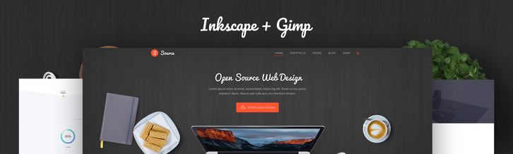 Мастер веб-дизайна #4: Open Source Web Design (Inkscape + Gimp)